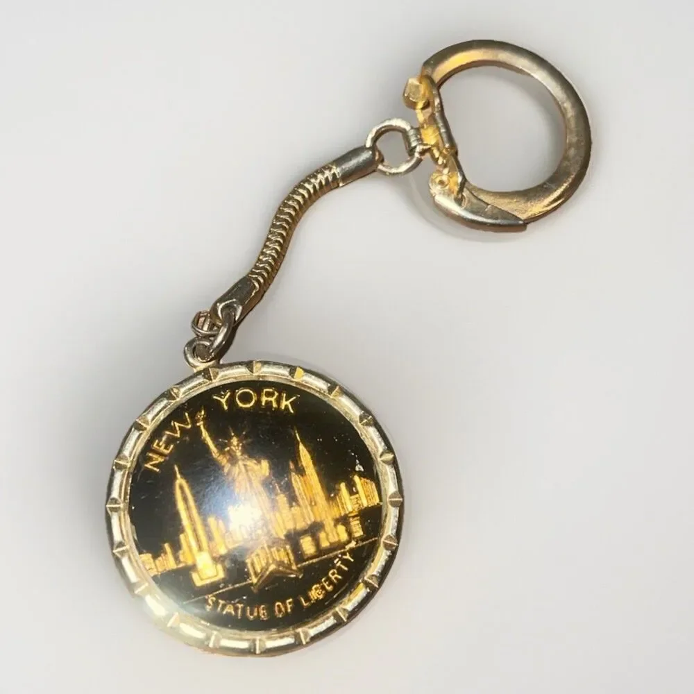 New York Bubble Glass Keychain Statue of Liberty
